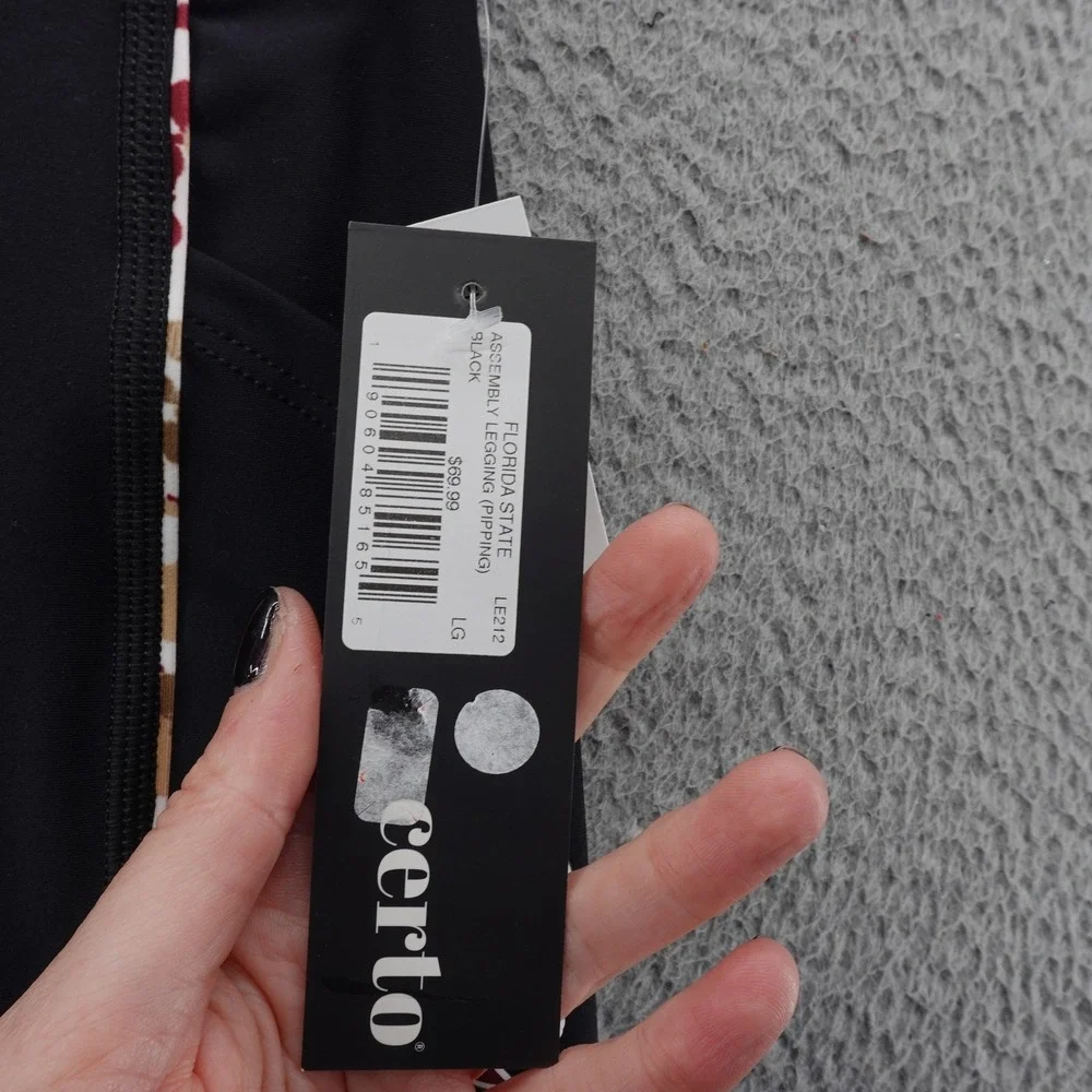 Certo Florida State Seminoles FSU Assembly Leggings Black Womens Large NEW - Picture 7 of 14